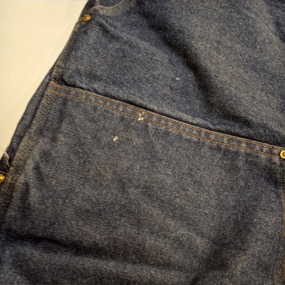 Vintage Union Made Carhartt Double Knee Jeans Sz 46 w/ Suspender Buttons - Picture 5 of 12